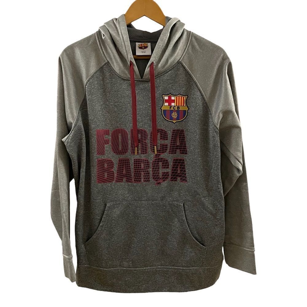 Forca Barca ~ Grey Hoodie ~ size M